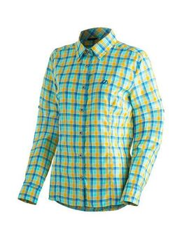 Maier Sports Funktionsbluse Nanni Damen Bluse, langarm Karobluse für Outdoor und Freizeit
