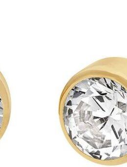 Firetti Paar Ohrstecker Schmuck Geschenk Gold 375 Ohrschmuck Ohrringe Solitär, mit Zirkonia (synth)