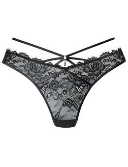 LASCANA String Samara mit verführerischem Bänder-Detail und extravagantem Accessoire