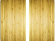 Maximex Herd-Abdeckplatte Universal Modell Holz-Optik, Glas, Kunststoff, (Set, 2 tlg), Herdabdeckung für alle Herdarten, kratzfest, mit rutschfesten Füßen