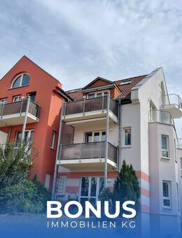Maisonette-Wohnung (ca. 92 qm), 5 Balkone, TG-Stellplatz, zukunftssichere Heizung, bezugsfrei - Frankenberg (Sachsen)
