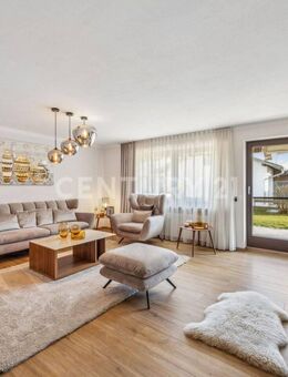 Moderne 3-Zimmer-Erdgeschosswohnung in Eggstätt mit großzügiger Süd-Terrasse, Garten und Garage - Eggstätt