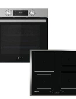 BAUKNECHT Backofen-Set BAKO 740 IND IN, mit 1-fach-Teleskopauszug, Hydrolyse - Reinigung mit der natürlichen Kraft des Dampfes bei 90 °C
