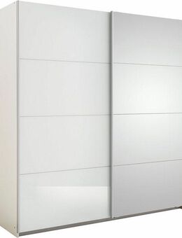 rauch Schwebetürenschrank Subito Kleiderschrank Bestseller Schlafzimmerschrank Garderobe mit 4 Spiegel- und 4 Glaselementen