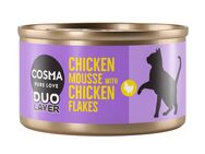 Sparpaket Cosma DUO Layer 24 x 70 g - Hühnchenmousse mit Hühnchenstückchen