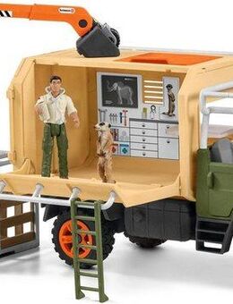 Schleich® Spielwelt WILD LIFE, Großer Truck Tierrettung (42475), (Set), Made in Europe