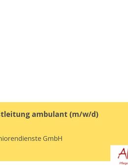 Pflegedienstleitung ambulant (m/w/d) - Berlin