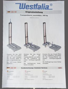 Neue Transportkarre, ausziehbar, Traglast bis ca. 300 kg - München Schwabing-Freimann