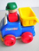 Tomy-LKW-Kipper mit Fahrer,mit Funktion,1991 in 52441