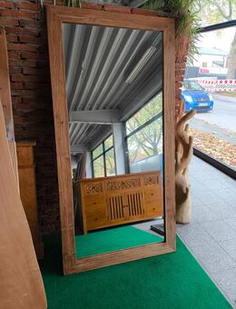 Spiegel Wandspiegel Standspiegel 2x1m antik vintage retro Altholz Holzrahmen Holz Teak Teakholz - Duisburg