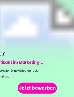 Praktikant (m/w/d) im Marketing - Konstanz