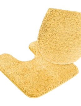 my home Badematte Merida, Badvorleger, Badezimmer Teppich, Höhe 32 mm, rutschhemmend beschichtet, fußbodenheizungsgeeignet, schnell trocknend, strapazierfähig, Kunstfaser, 2-tlg. Stand-WC Set, Badteppich, Uni Farben, rechteckig, rund & als 2-tlg. Set...