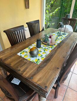 Esszimmer/Wintergarten-Set Schrank-Tisch-Stühle - Bergisch Gladbach