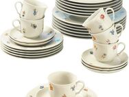Seltmann Weiden Kombiservice Geschirr-Set, Service Marieluise (30-tlg), 6 Personen, Porzellan, Teller, Tassen, Untertassen, Made in Germany, 30 Teile, für 6 Personen