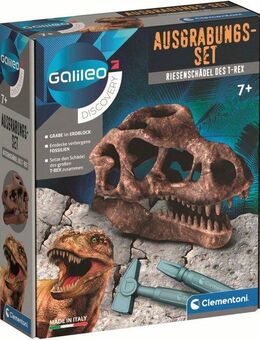 Clementoni® Experimentierkasten Galileo, Ausgrabungs-Set Riesenschädel des T-Rex, Made in Europe
