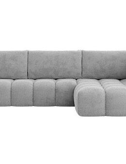 INOSIGN Ecksofa AZITA klein, L-Form, elegant und bequem Designsofa in Bubble-Optik, lose Rückenkissen, traumhafte Steppung, Maße B/T/H: 296/176,5/89 cm