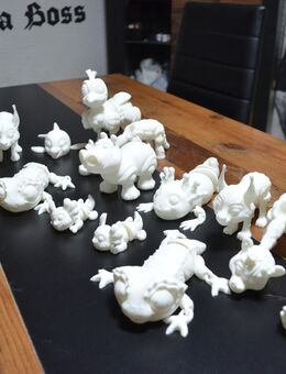 Bewegliche Figuren/ Tiere aus PLA 3D gedruckt zum anmalen - Weibern