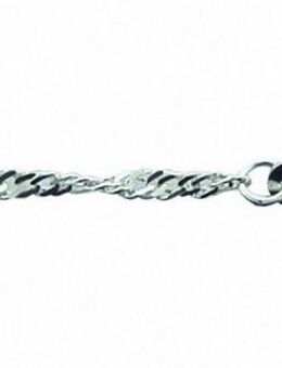 Adelia´s Silberkette Damen 925 Silber Singapur Halskette 50 cm Ø 2,4 mm, Silberschmuck für Damen
