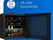 exquisit Weinkühlschrank WS1-12-GT-030G schwarzPV, für 14 Standardflaschen á 0,75l