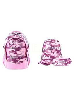 2be Schulrucksack Camoflage, im 3er Set mit Turnbeutel und Federmäppchen