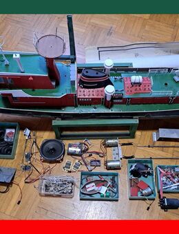 seltenes Restaurationsobjekt Funktionsmodell Feuerlöschboot Strazak-3 - Dassel