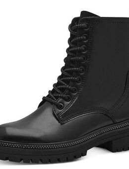 MARCO TOZZI Schnürstiefelette, Blockabsatz, Schnürboots mit Nieten am Sohenrand
