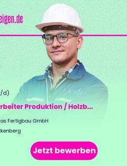 Mitarbeiter Produktion / Holzbearbeitung / Schreinerei (m|w|d) - Falkenberg (Regierungsbezirk Niederbayern)