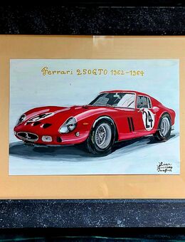 Ferrari 250GTO, Gemälde, Bild, Einzelstück, Sammlerstück, passend zu Modell - Salzkotten