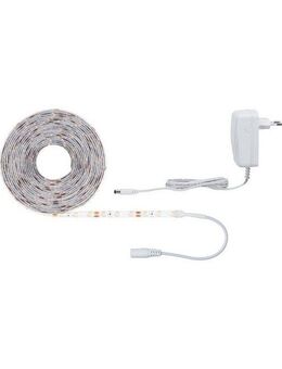 Paulmann LED-Streifen SimpLED Strip Set 5m 17W 230/12V DC Weiß Metall Kunststoff, 1-flammig