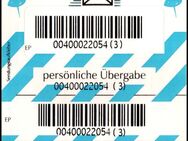 PIN AG: Marke für Zusatzleistung "persönliche Übergabe", blau gestreift, pfr. - Brandenburg (Havel)