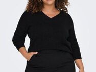 ONLY CARMAKOMA V-Ausschnitt-Pullover CARMARGARETA LS PULLOVER KNT NOOS
