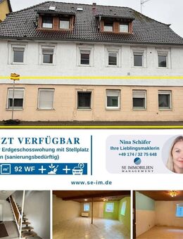 Sanierungsbedürftige 4-Zimmer Wohnung - Start frei für ihr Projekt! - Oberderdingen