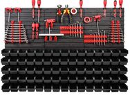 *BESTSELLER* Werkzeugwand Set Werkzeughaltern mit Lochwand Lagersystem Warkzeuglochwand Wandregal Werkstattregal Set Set23489 - Wuppertal