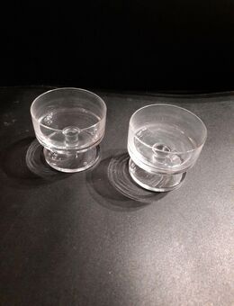 Teelichthalter Kerzen Kerzenständer Glas Tischkerzenständer 6cm hoch 7cm breit - Essen