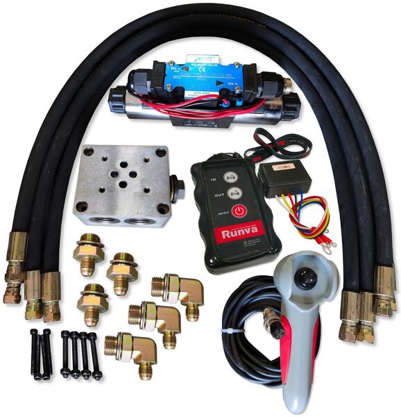 Steuerungssatz Seilwinde HYDRAULIK 12 V Funk FERNBEDIENUNG Kit SET 1 - Wuppertal