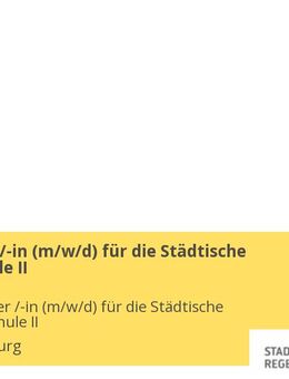 Schulleiter /-in (m/w/d) für die Städtische Berufsschule II - Regensburg