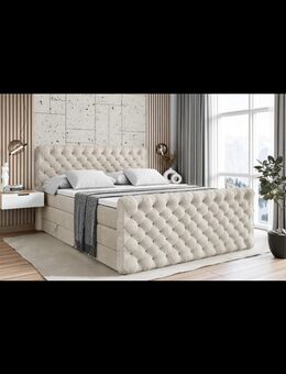 Boxspringbett beige Stoff - Gelsenkirchen Feldmark