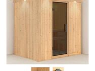 Karibu Sauna Bedine, BxTxH: 210 x 165 x 202 cm, 68 mm, (Set) ohne Ofen
