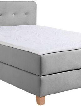 Home affaire Boxspringbett Fargo, inkl. Topper, in 3 Matratzenarten, in Samt- oder Strukturstoff