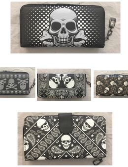 Portmonee Geldbörse Totenkopf ✅ NEU - Düsseldorf
