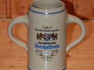 Reichelbräu Bierkrug 1 L ""Der Doppeihänder"" Steinzeug Steingut Keramik neuwertig - Borken