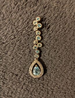 Anhänger Weißgold 585 Diamanten Aquamarin - Trier