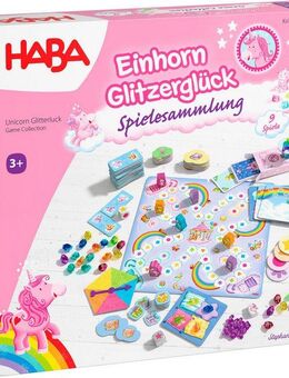Haba Spielesammlung Einhorn Glitzerglück Spielesammlung, Kinderspiel