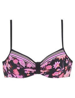 LASCANA Bügel-Bikini-Top Bohemian, mit platzierten Streifen