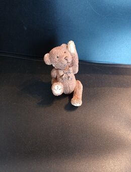 Teddybär Dekofigur Steinguss 8cm hoch - Essen