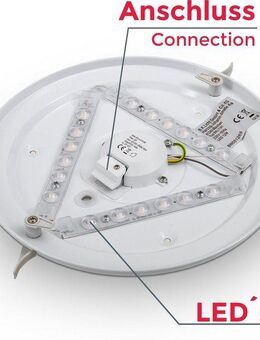 B.K.Licht LED Deckenleuchte Leonis, LED fest integriert, Neutralweiß, LED Deckenlampe 28cm 12W Wohnzimmer Design-Lampe Leuchte Weiß