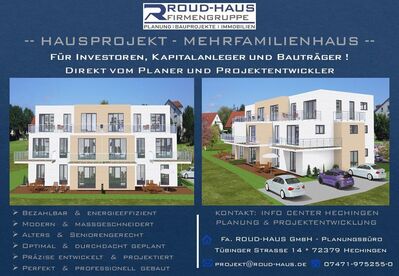 + EXKLUSIVES MEHRFAMILIENHAUS-PROJEKT! +