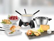 Unold Elektro-Fondue 48615, 0,8 l, Edelstahl-Fonduetopf plus feuerfestem Keramiktopf