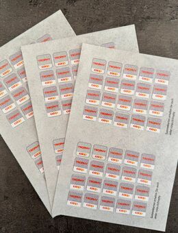 3 (6) volle Sammelkarten Wohlfühl Trophy von Coop - Lottstetten