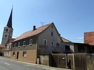 Renovierungsbedürftiges Bauernhaus mit Garage, Ställen und Maschinenhalle- mit Sanierungskonzept - Oberstreu